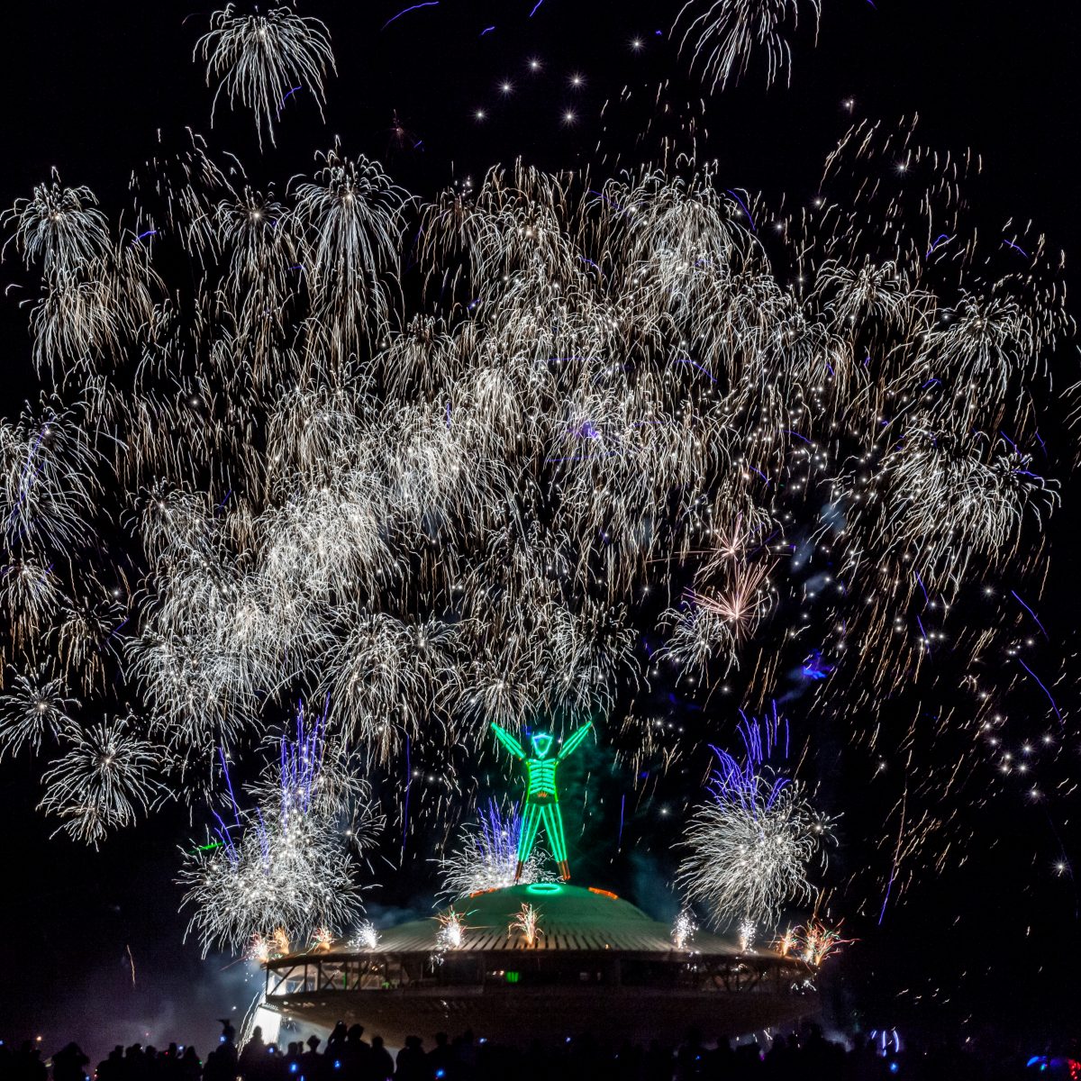 Fireworks at The Man Burn 2013