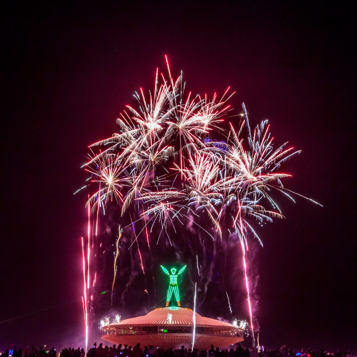 Fireworks at The Man Burn 2013
