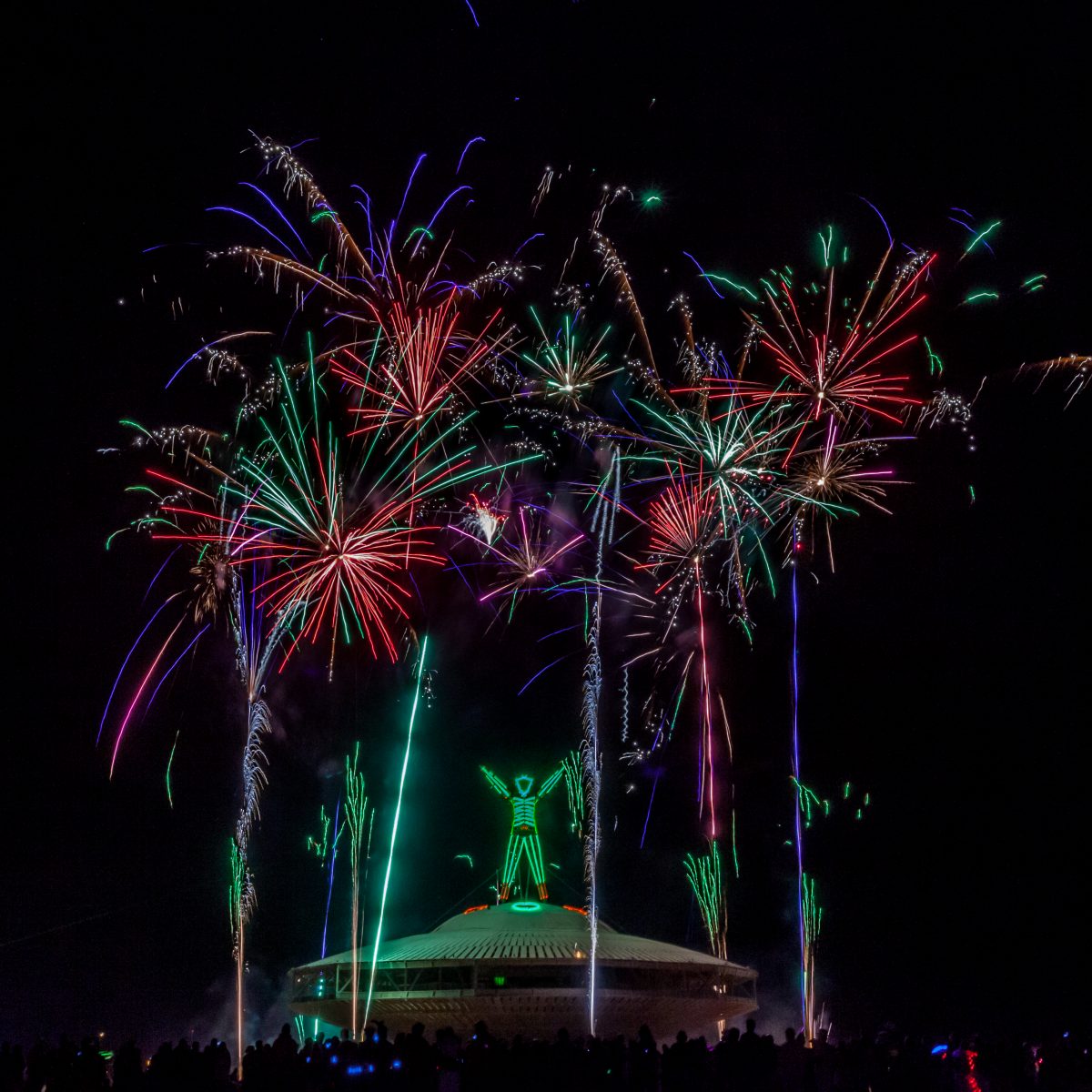 Fireworks at The Man Burn 2013