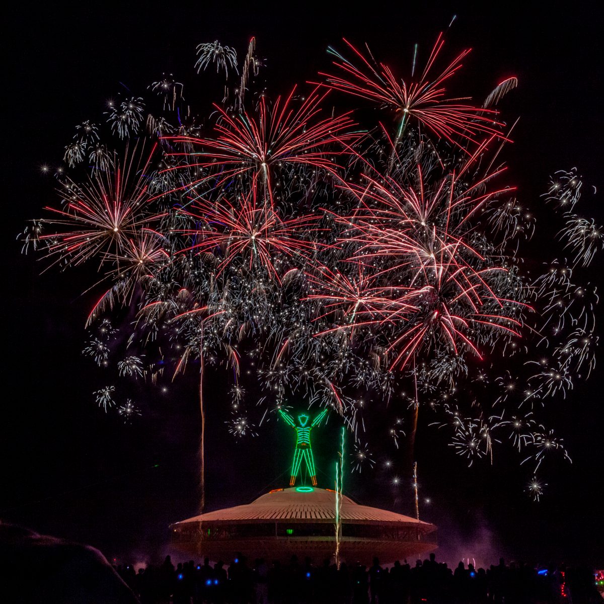 Fireworks at The Man Burn 2013