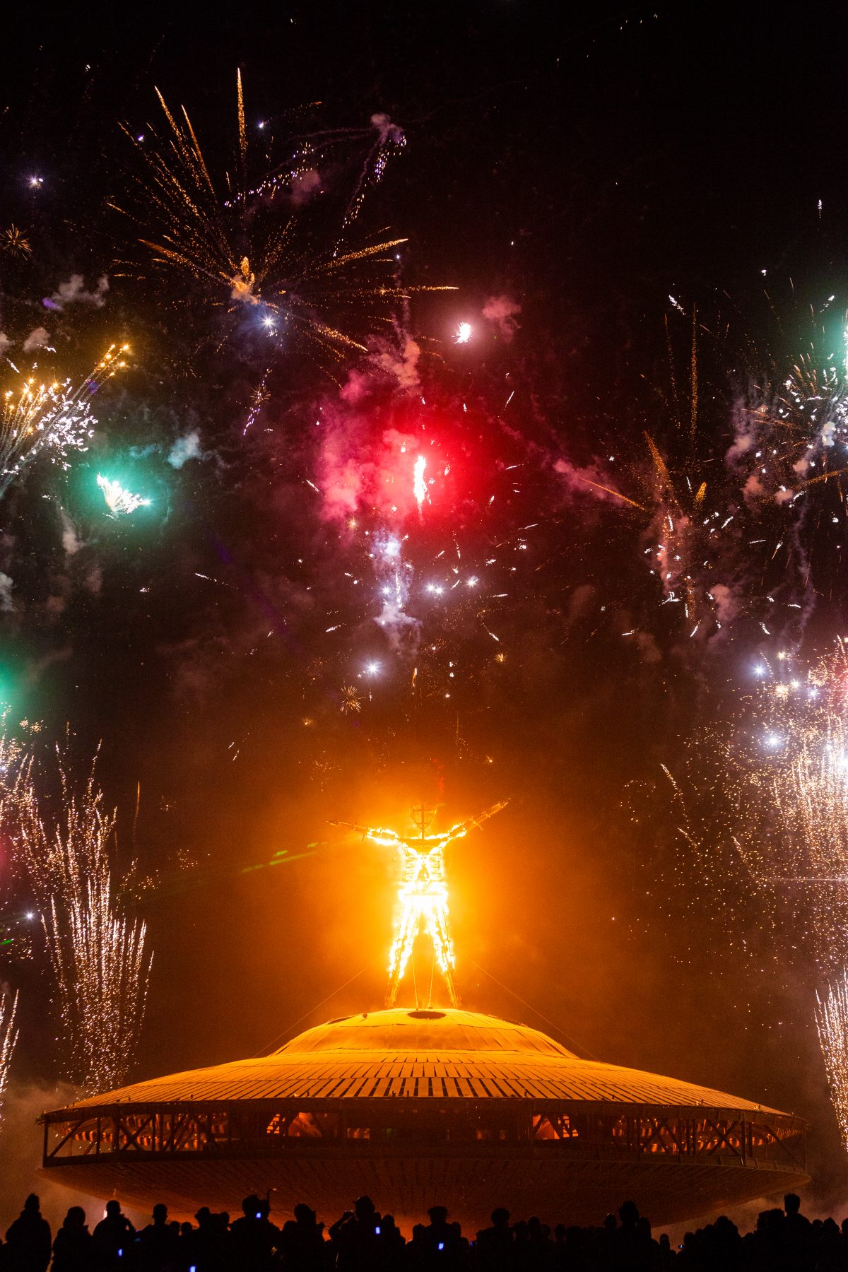 Fireworks at The Man Burn 2013