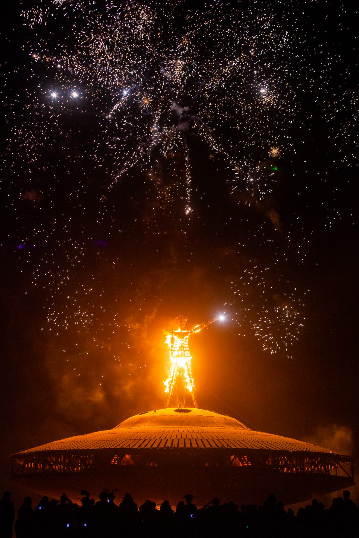 Fireworks at The Man Burn 2013