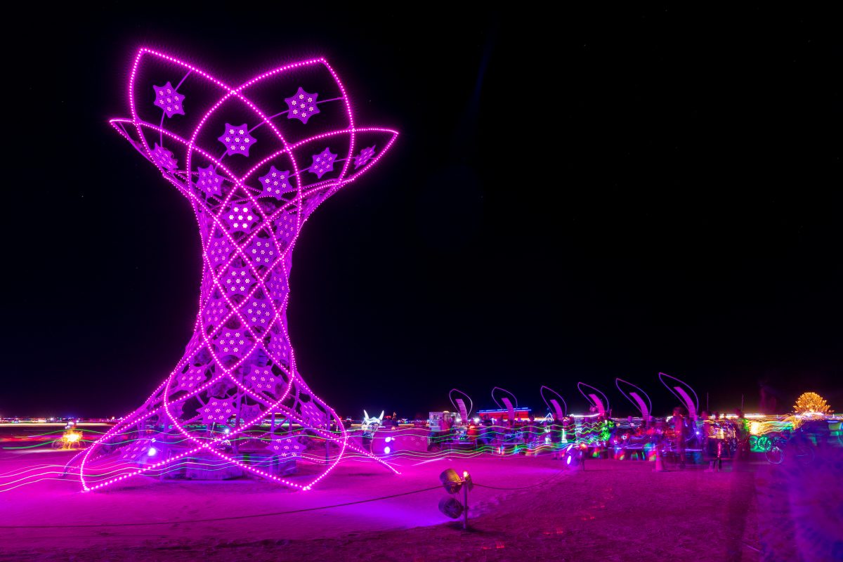 ILUMINA by: Pablo Gonzalez Vargas from: Mexico City, Mexico year: 2017  ILUMINA is the experience where a group of people connect to a giant interactive sculpture creating a communal coherence vibration where all participants vibrate in the same frequency along with mother earth. As members reach...
