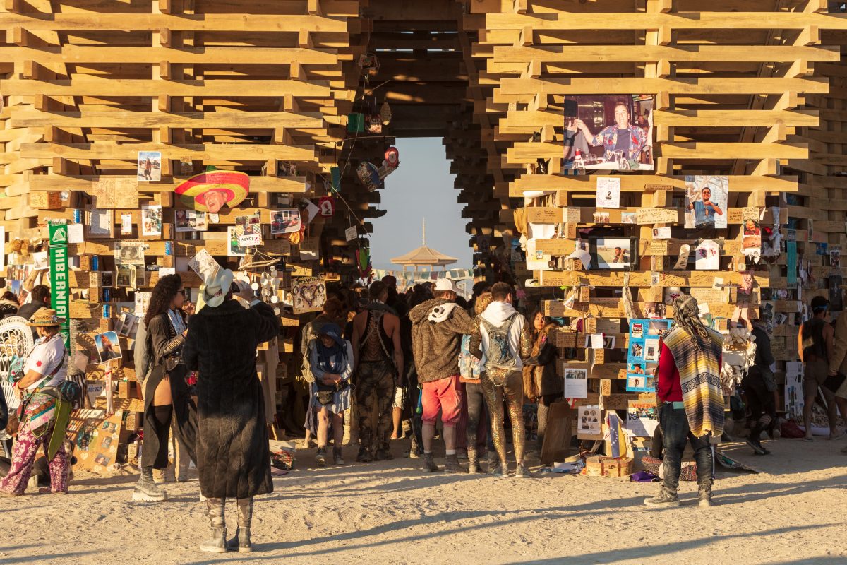 The Temple by: Marish Farnsworth and Steven Brummond from: Oakland, CA year: 2017  The form of the Temple begins with life out of balance. Throughout the Sierra Nevada, species of pine trees are dying, compromised by a bark beetle which has proliferated due to human interruption of the cycle of f...