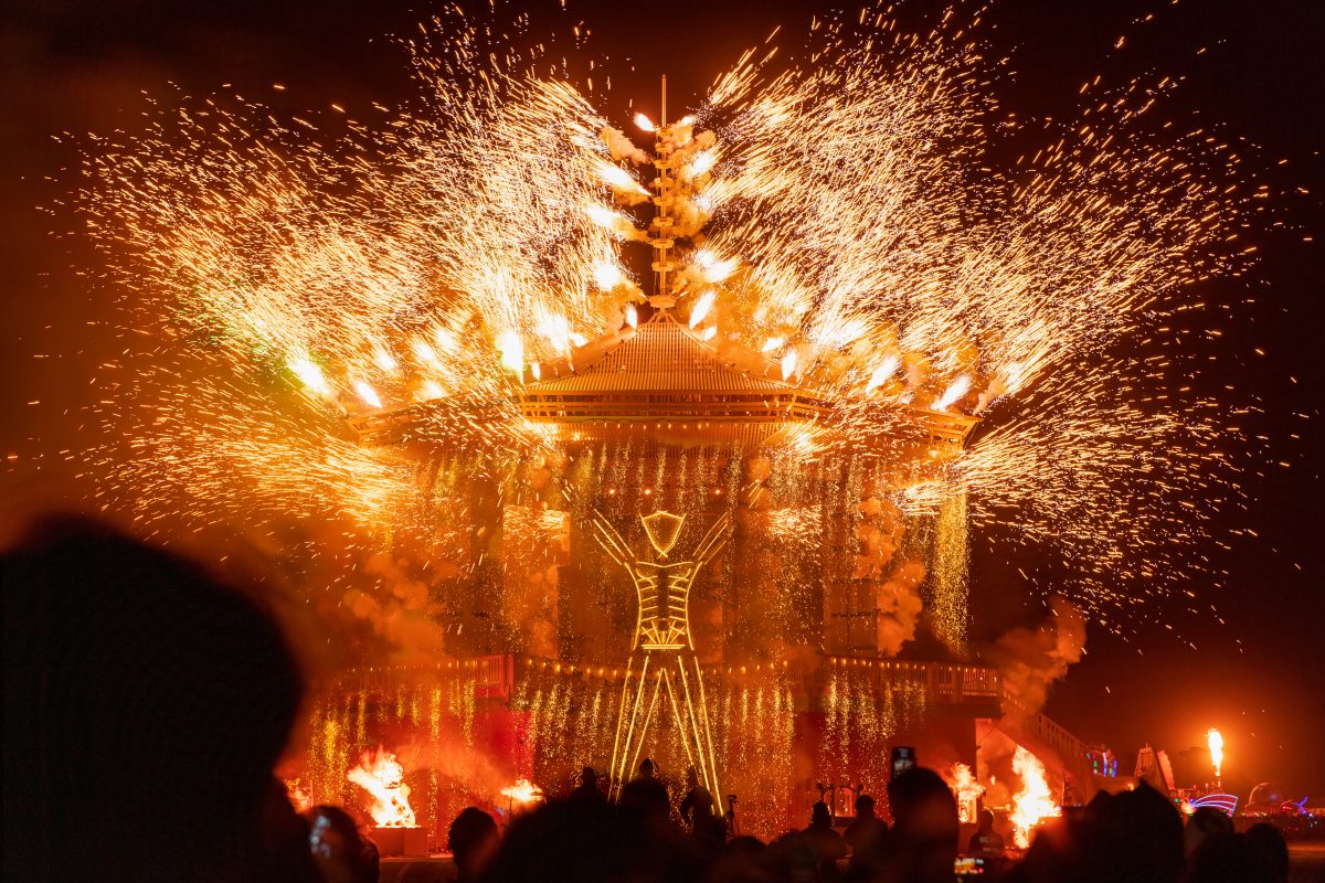 Fireworks at The Man Burn 2017