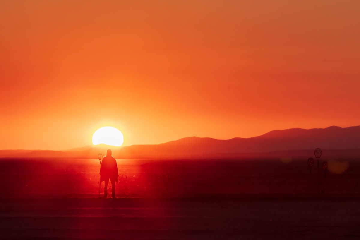 Lone Burner and Deep Playa Sunrise