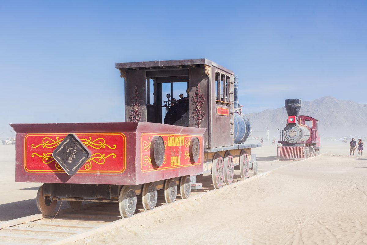 Great Train Wreck by: Collaborative Artisans - Reno & Sacramento, & Debby Brower from: Sacramento, CA and Reno, NV year: 2018