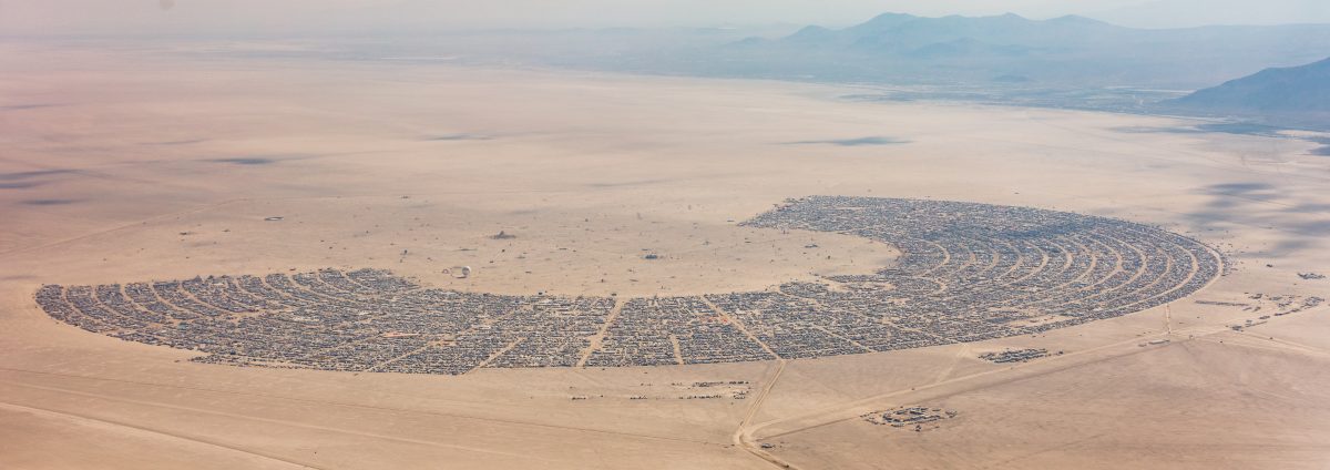 Aerial Photo Black Rock City 2018