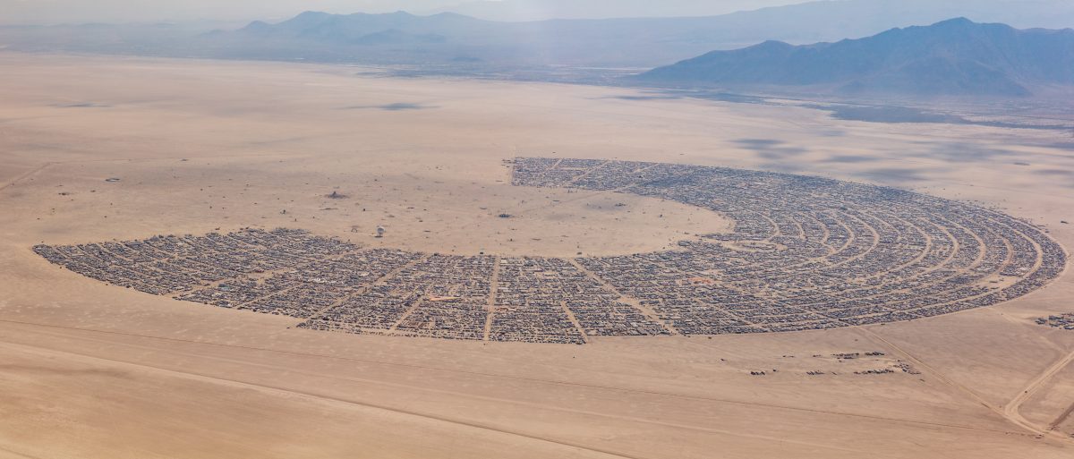 Aerial Photo Black Rock City 2018