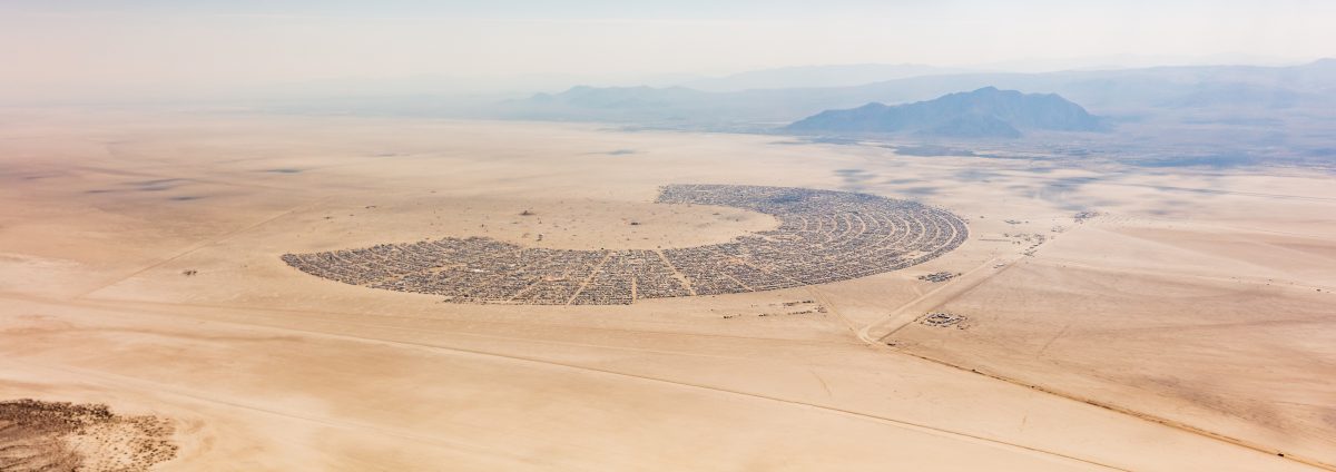Aerial Photo Black Rock City 2018