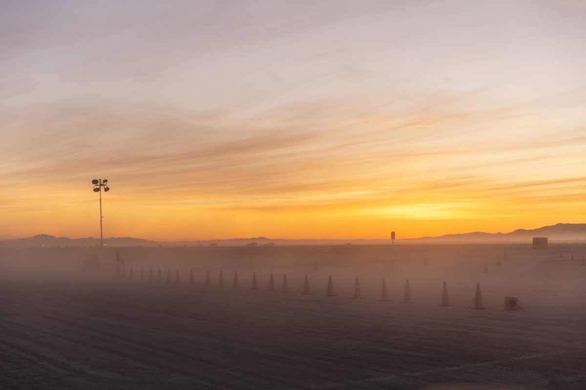 Just before sunrise