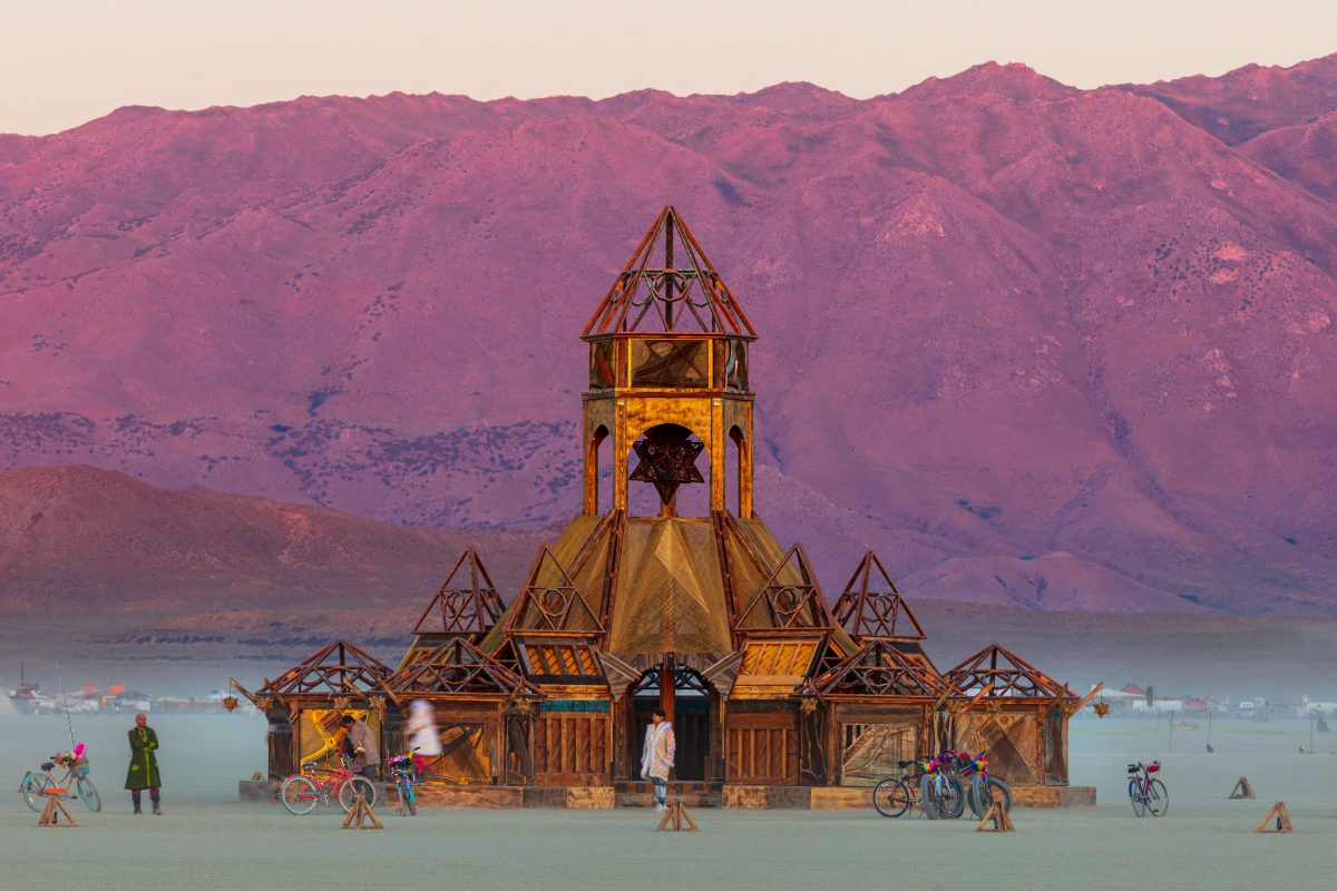 The Shrine of Sympathetic Resonance by: tyson ayers and Resonant Arts from: Oakland, CA year: 2019  The Shrine of Sympathetic Resonance is a sanctuary dedicated to letting participants experience the phenomena of sympathetic resonance. All the walls of this epic structure are made of piano harps,...