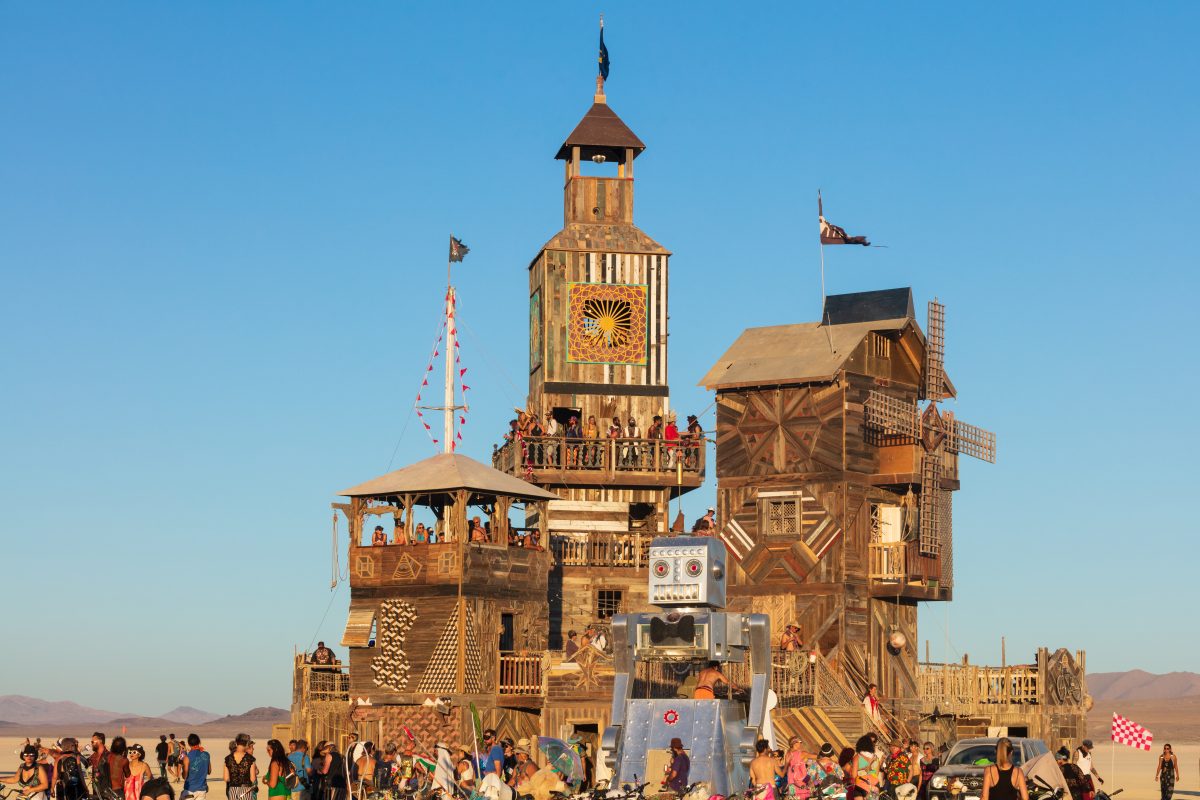The Folly by: Dave Keane & The Folly Builders from: San Francisco, CA year: 2019 The Folly represents an imaginary shantytown of funky climbable towers and old western storefronts, cobbled together from salvaged and reclaimed lumber from original San Francisco Victorians to be reborn in the d...