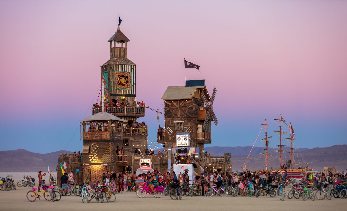 The Folly by: Dave Keane & The Folly Builders from: San Francisco, CA year: 2019 The Folly represents an imaginary shantytown of funky climbable towers and old western storefronts, cobbled together from salvaged and reclaimed lumber from original San Francisco Victorians to be reborn in the d...