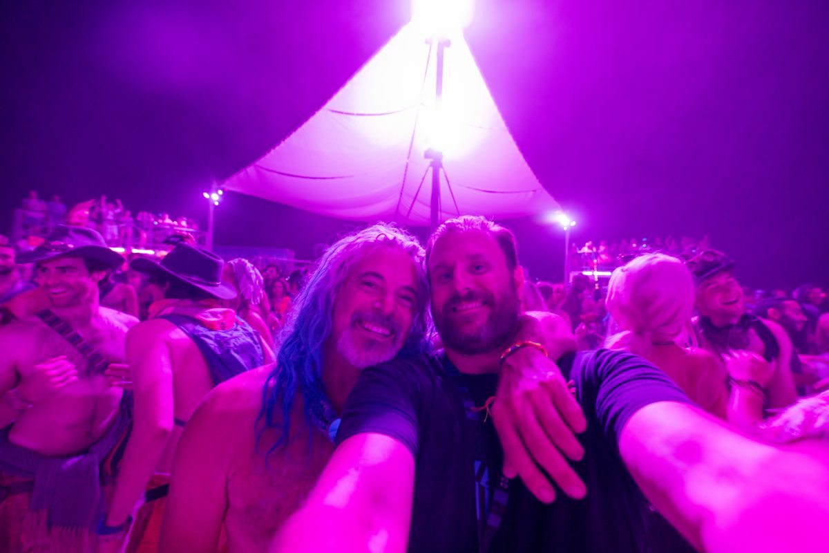 This friendly person insisted I take a photo with him. I have no idea who he is.