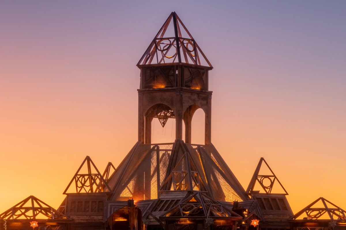 The Shrine of Sympathetic Resonance by: tyson ayers and Resonant Arts from: Oakland, CA year: 2019 The Shrine of Sympathetic Resonance is a sanctuary dedicated to letting participants experience the phenomena of sympathetic resonance. All the walls of this epic structure are made of piano harps, ...