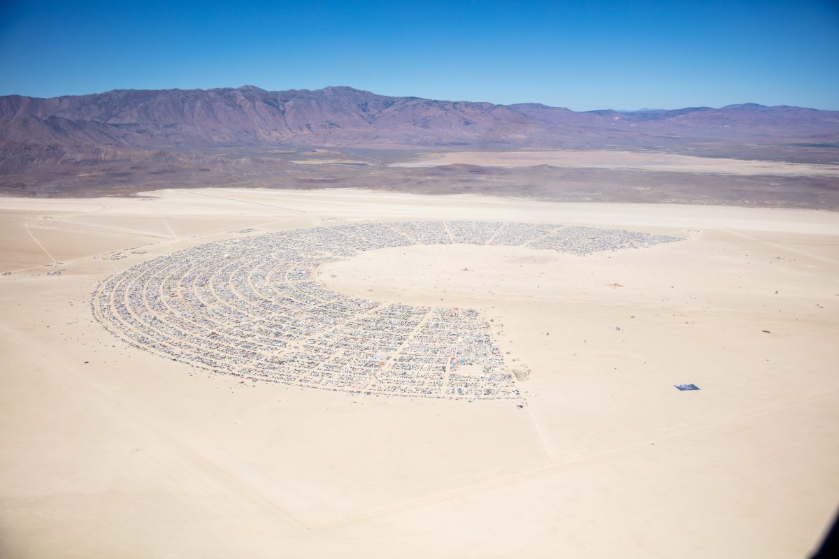 Burning Man Aerial Photo 2019. I shot this while hanging out the window of a small Cessna. The image was shot on Friday August 31, 2019. Thank you to the pilot of the aircraft Purple Haze.