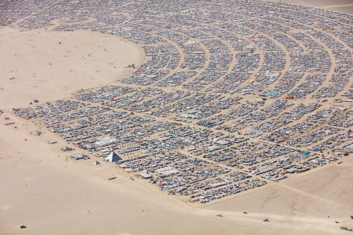 Burning Man Aerial Photo 2019. I shot this while hanging out the window of a small Cessna. The image was shot on Friday August 31, 2019. Thank you to the pilot of the aircraft Purple Haze.