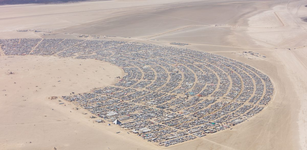 Burning Man Aerial Photo 2019. I shot this while hanging out the window of a small Cessna. The image was shot on Friday August 31, 2019. Thank you to the pilot of the aircraft Purple Haze.