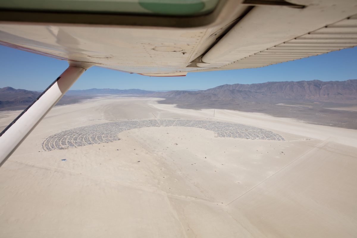 Burning Man Aerial Photo 2019. I shot this while hanging out the window of a small Cessna. The image was shot on Friday August 31, 2019. Thank you to the pilot of the aircraft Purple Haze.