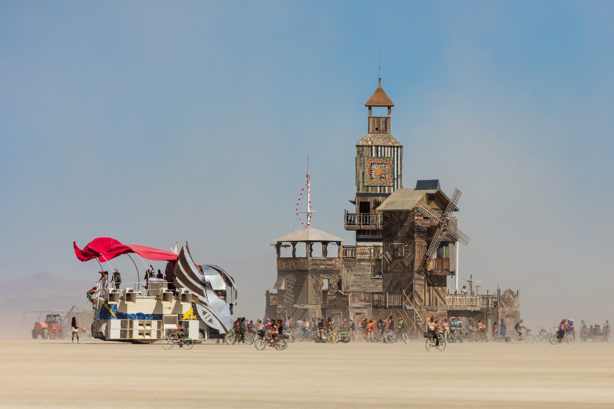 The Folly by: Dave Keane & The Folly Builders from: San Francisco, CA year: 2019 The Folly represents an imaginary shantytown of funky climbable towers and old western storefronts, cobbled together from salvaged and reclaimed lumber from original San Francisco Victorians to be reborn in the d...