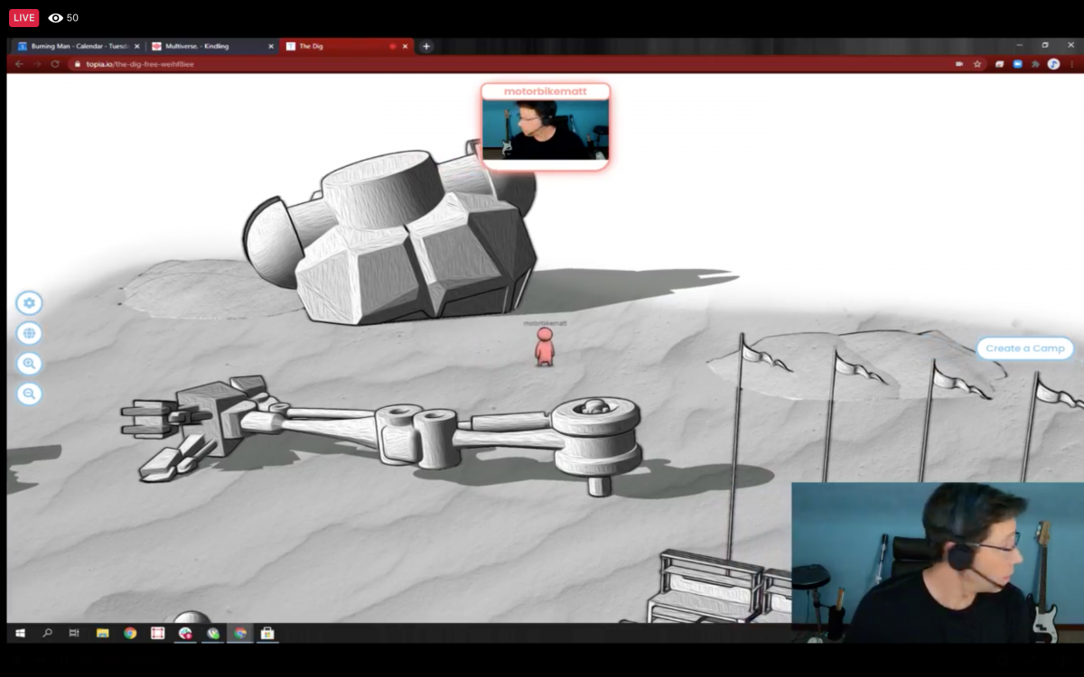 It was really cool that Motorbike Matt was being super helpful and livestreaming himself exploring the various multiverses to help other Burners. I learned quite a bit from this. Thank you Matt!