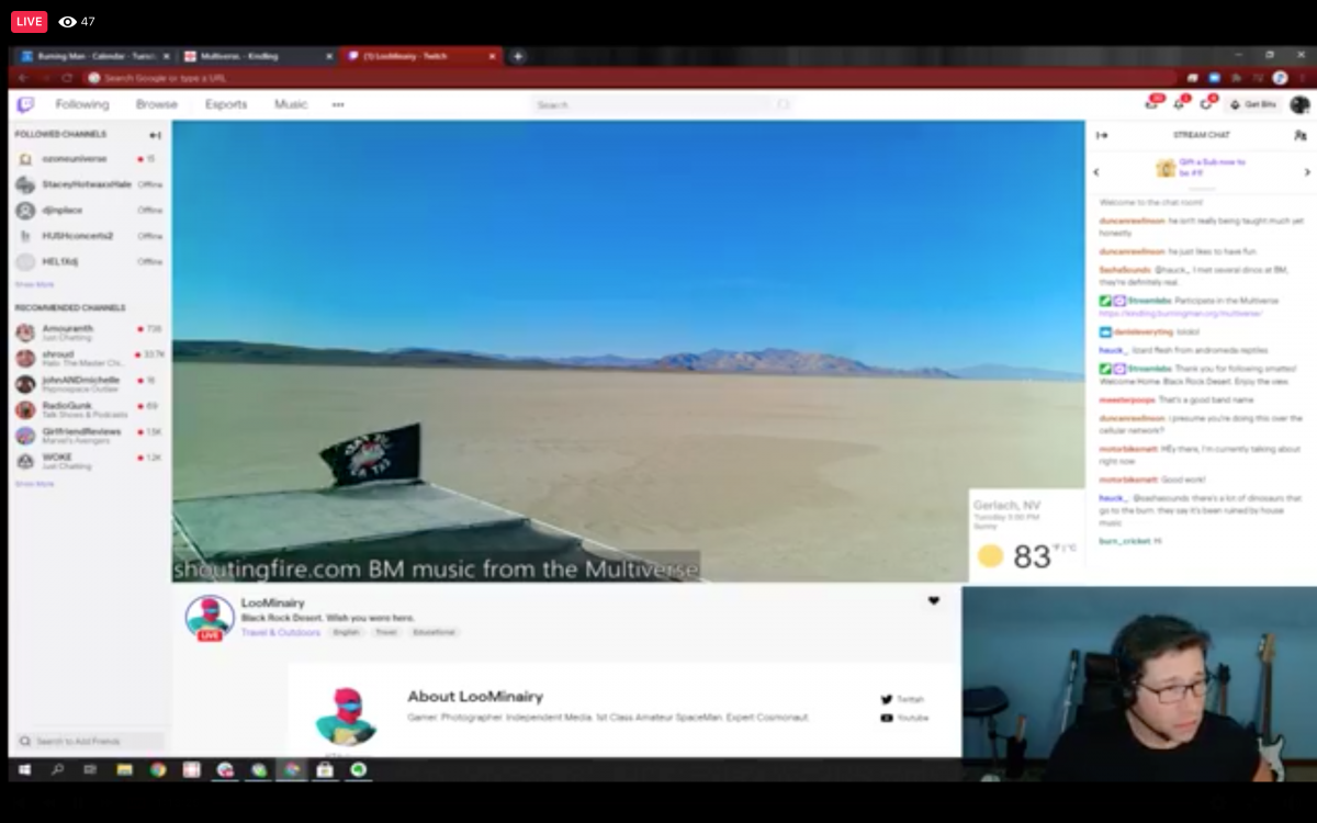 It was really cool that Motorbike Matt was being super helpful and livestreaming himself exploring the various multiverses to help other Burners. I learned quite a bit from this. Thank you Matt!