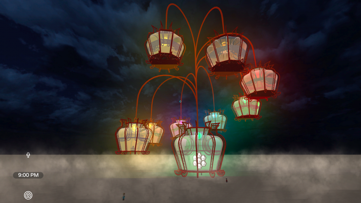 A large scale sculpture with 9 lanterns housing alters and art. This seven-year dream come true for artist collective #ChineseBeyondBorders was realized through the collaboration between architect Earl Sheldon of NtropE and artist Brian Krawitz.