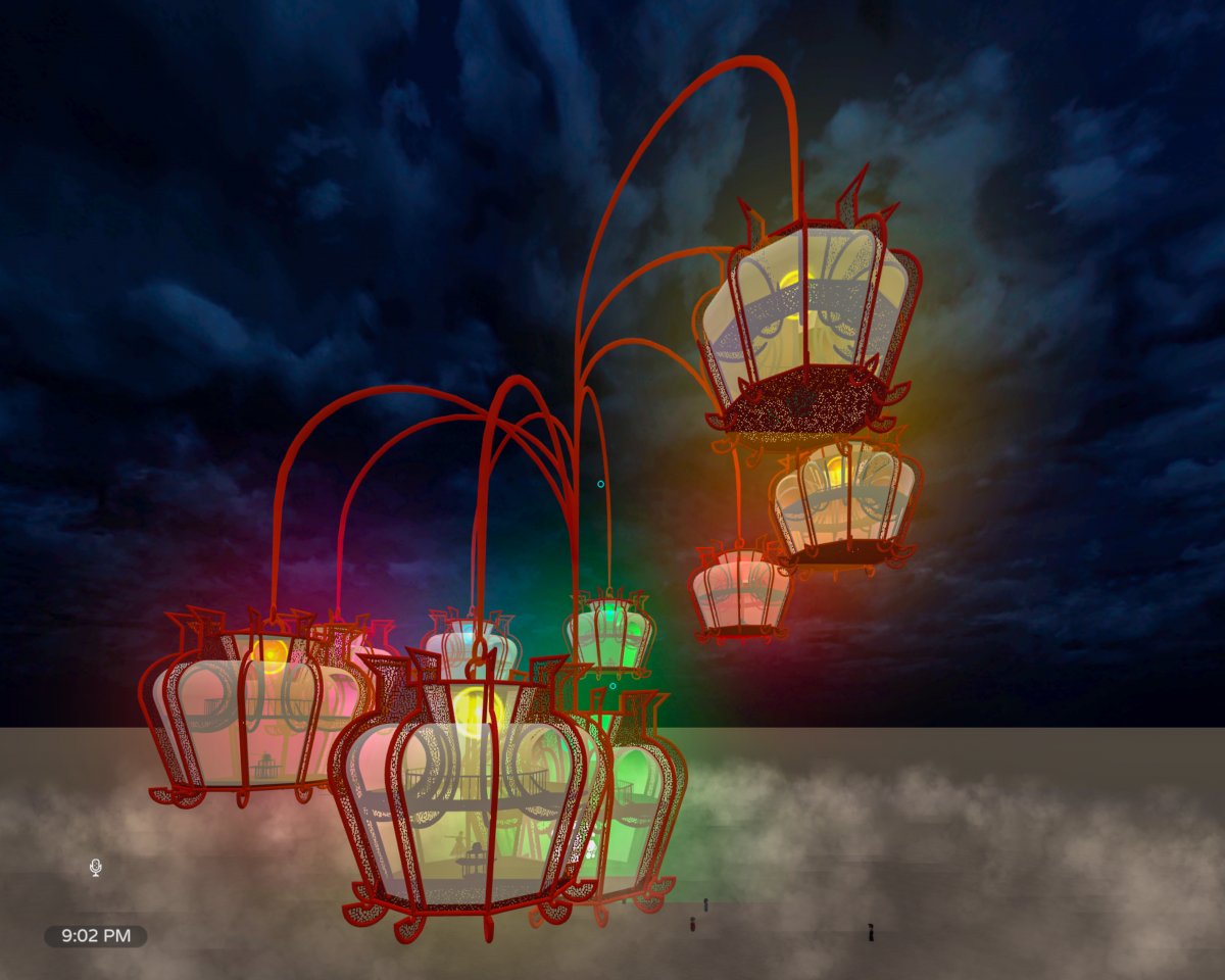 A large scale sculpture with 9 lanterns housing alters and art. This seven-year dream come true for artist collective #ChineseBeyondBorders was realized through the collaboration between architect Earl Sheldon of NtropE and artist Brian Krawitz.