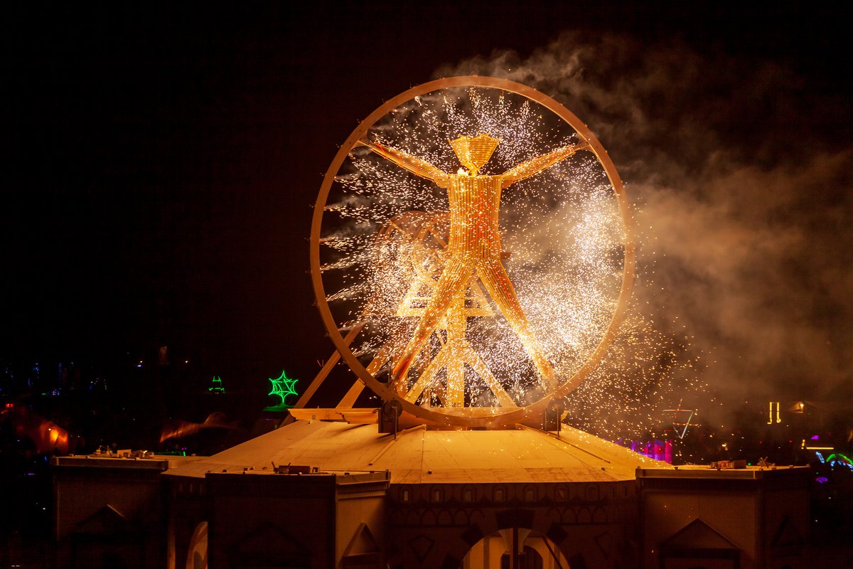 Fireworks at the Man Burn 2016