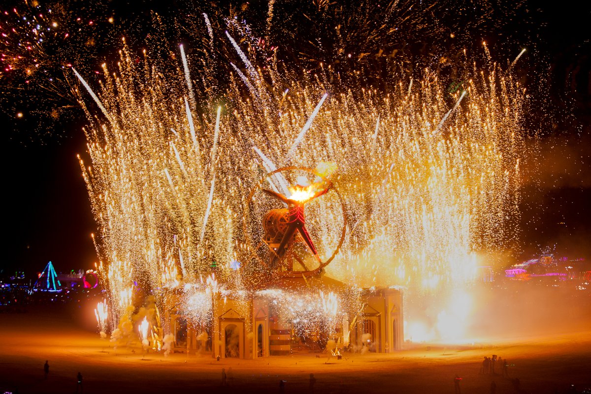 Fireworks at the Man Burn 2016