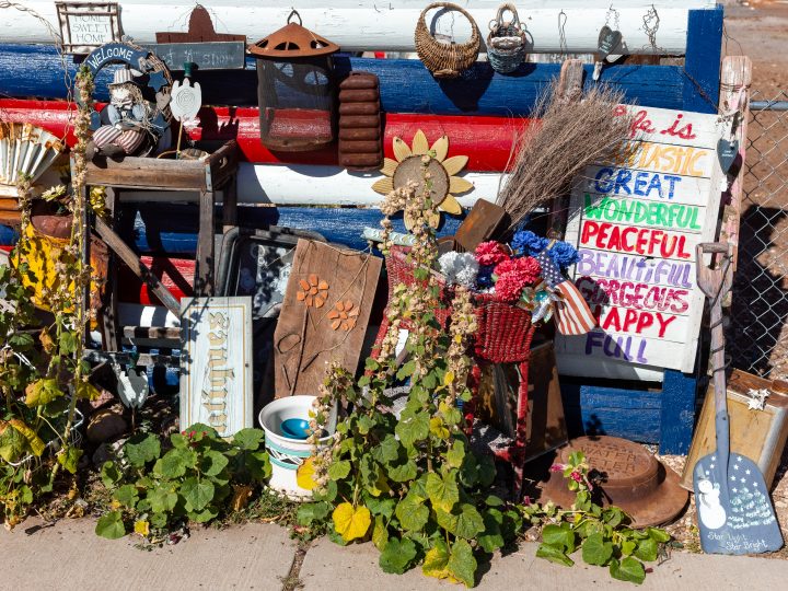Items For Sale on Sidewalk