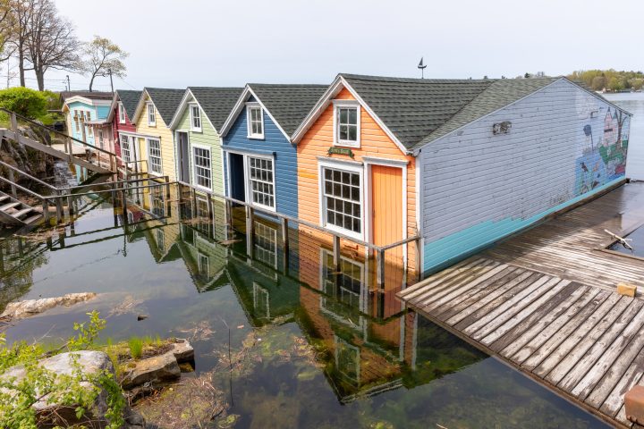 Colourful Boathouses