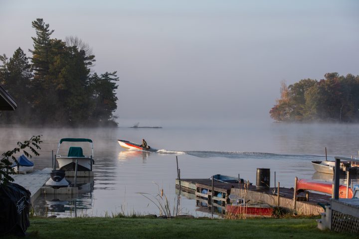 Person Taking Out Small Boat