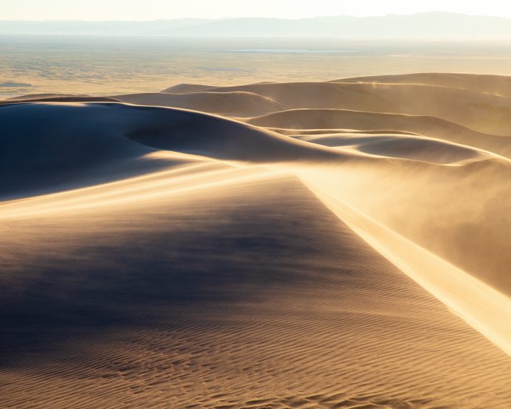 Windy Sunset on the Dunes