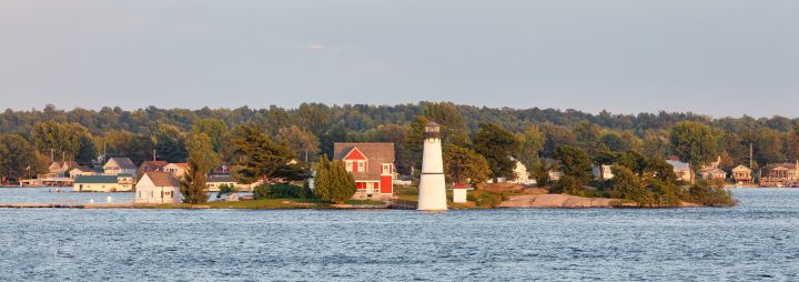 Red Building and Lighthouse