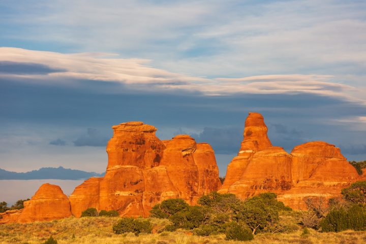 Formations at Arches and Clouds