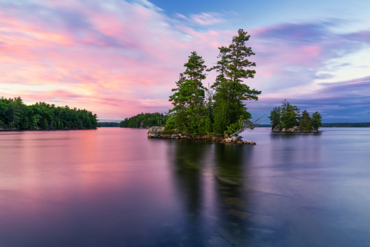 Pastel Skies and Small Islands
