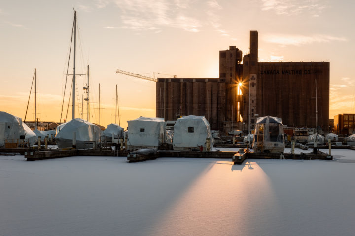 Frozen Marina and Malting Silo