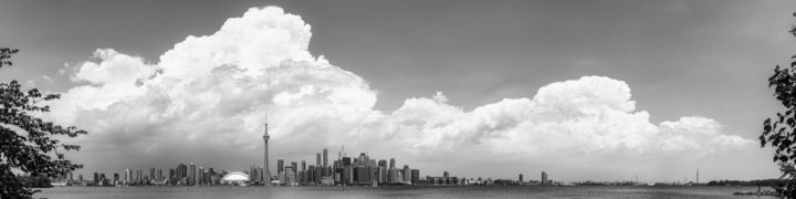 Toronto Skyline Black And White 02