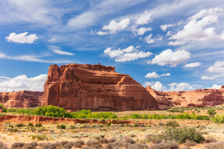 Rock Formation and Clouds