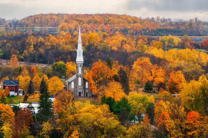 Church and Fall Color