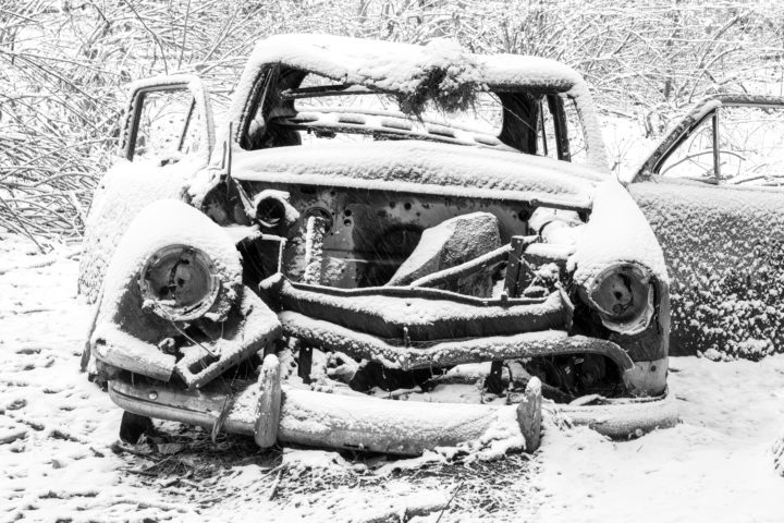 Abandoned Vehicle in the Forest