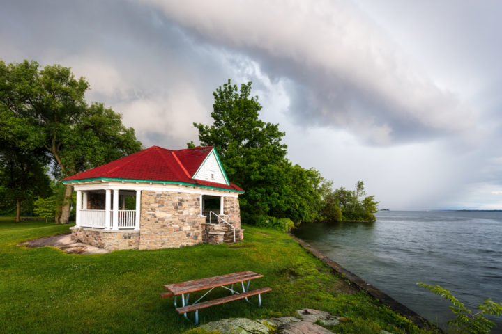 Storm Over Mallorytown Landing Pavilion