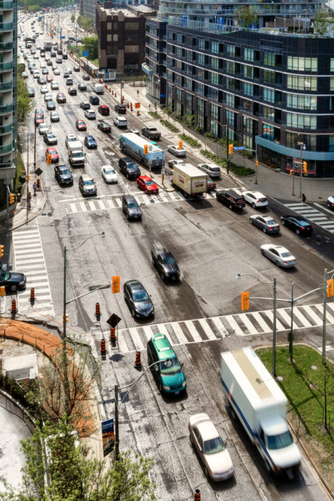 Toronto Traffic After Rain