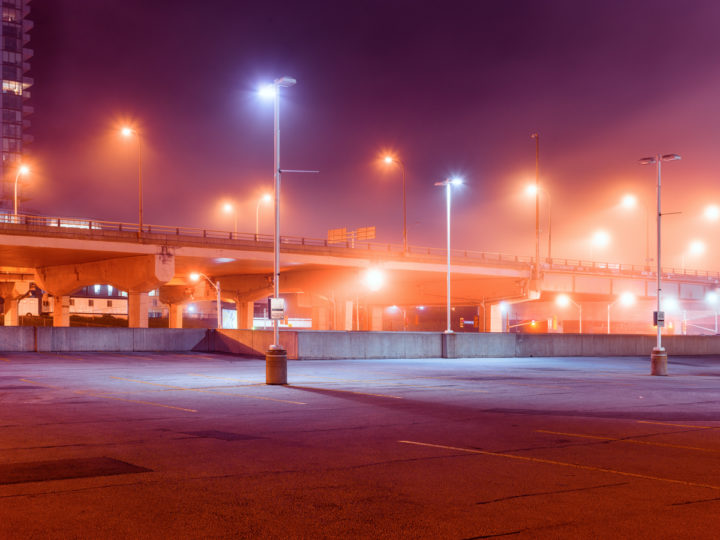 Foggy Parking Lot