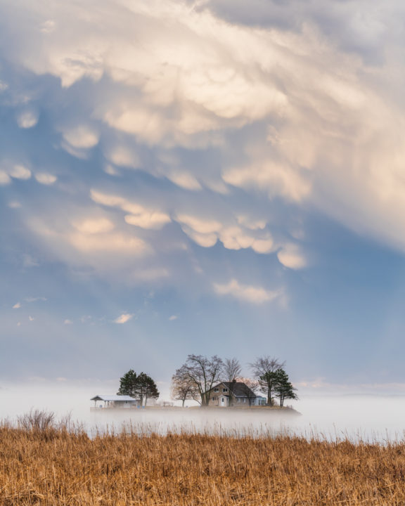 Small Island and Dramatic Sky