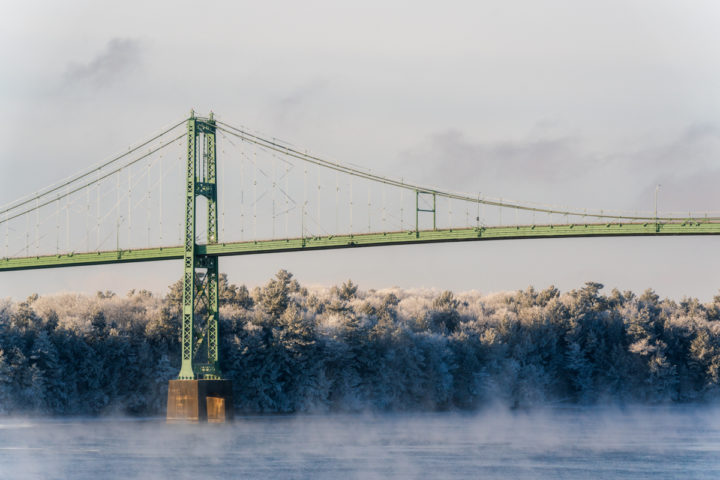 Morning Frost and Bridge