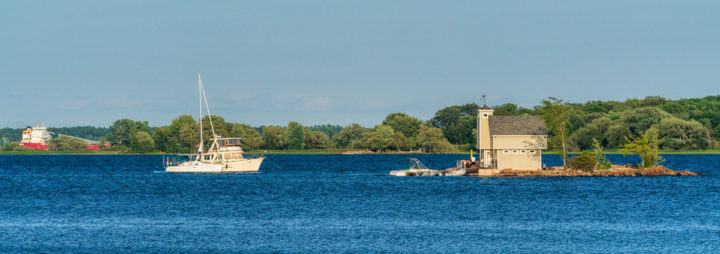 Vessels and Small Private Island