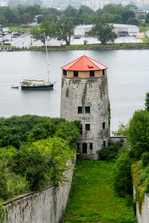 Sailboat and Turret